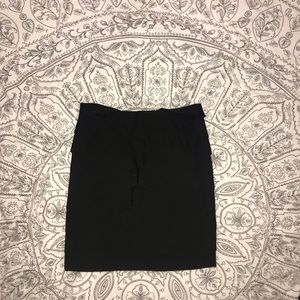 Black pencil skirt